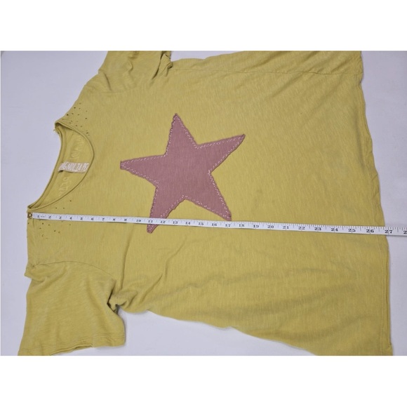 Magnolia Pearl Star Applique Tee Shirt 100% Cotton One Size - Picture 8 of 8
